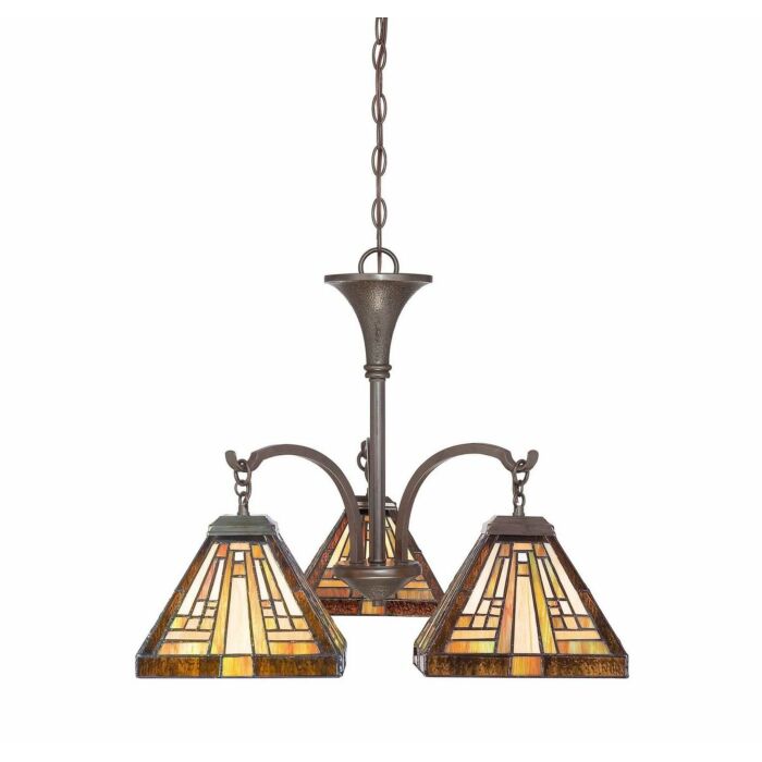 Quoizel Stephen 3 Light 20 Inch Transitional Chandelier in Vintage Bronze