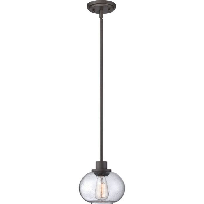 Quoizel Trilogy 8 Inch Pendant Light in Old Bronze