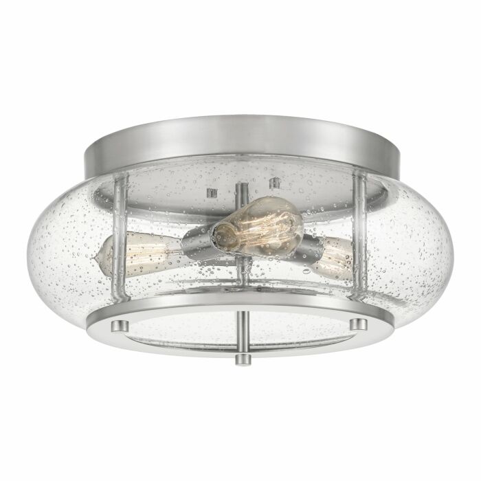Quoizel Trilogy 3 Light 16 Inch Ceiling Light in Brushed Nickel