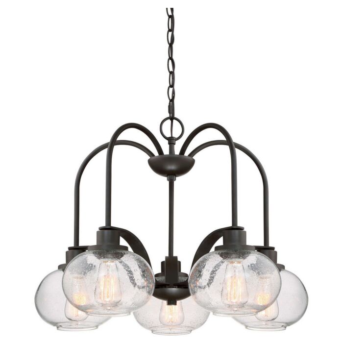 Quoizel Trilogy 5 Light 19 Inch Transitional Chandelier in Old Bronze