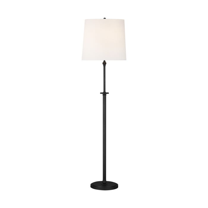Capri 2 Light Floor Lamp in Aged Iron by Thomas O'Brien
