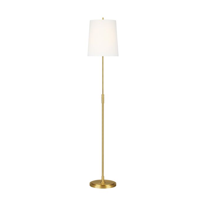 Beckham Classic Floor Lamp in Burnished Brass by Thomas O'Brien