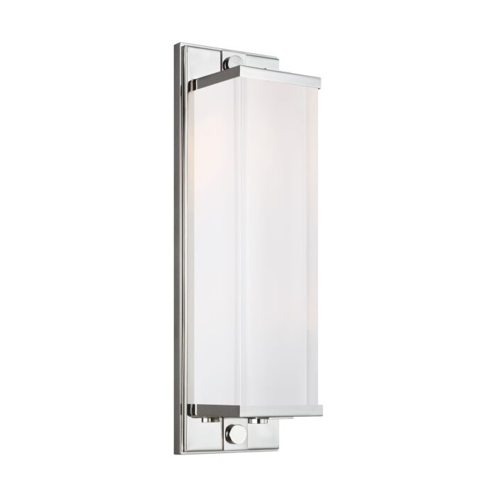 Logan 2 Light Bathroom Vanity Light in Polished Nickel by Thomas O'Brien