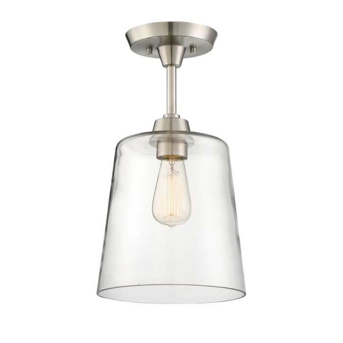 Trade Winds Lighting 1 Light Ceiling Light In Brushed Nickel