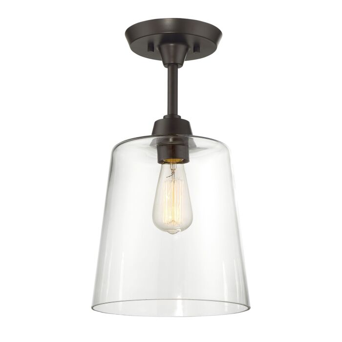Trade Winds Lighting 1 Light Ceiling Light In Oil Rubbed Bronze