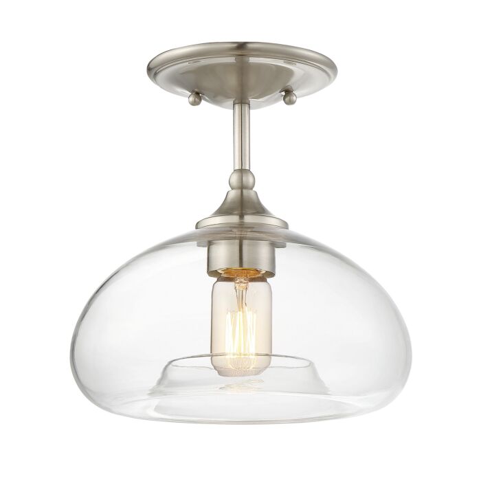 Trade Winds Lighting 1 Light Ceiling Light In Brushed Nickel