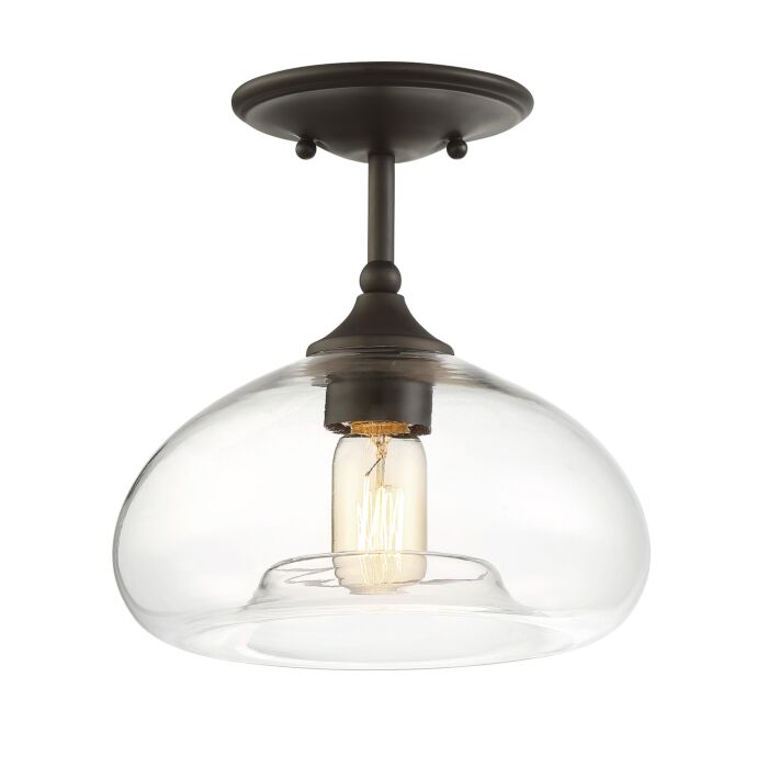 Trade Winds Lighting 1 Light Ceiling Light In Oil Rubbed Bronze