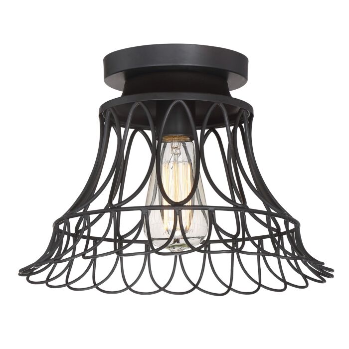 Meridian Berkeley Ceiling Light in Oil Rubbed Bronze