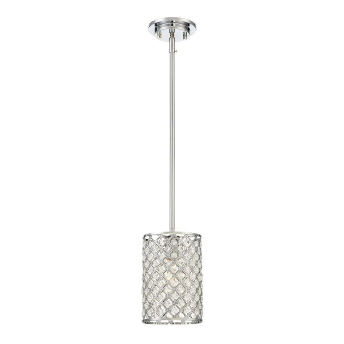 Trade Winds Lighting 1 Light Pendant Light In Chrome