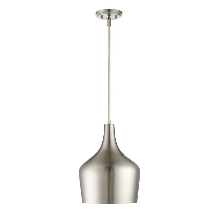 Trade Winds Lisa Metal Pendant Light in Brushed Nickel