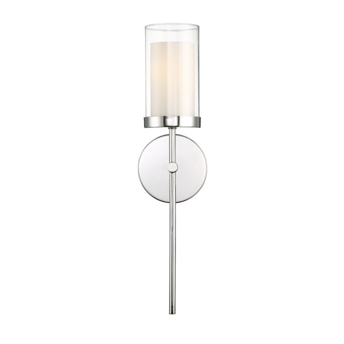 Meridian 1 Light Wall Sconce in Chrome