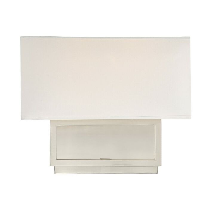 Trade Winds Lighting 2 Light Wall Sconce In Brushed Nickel