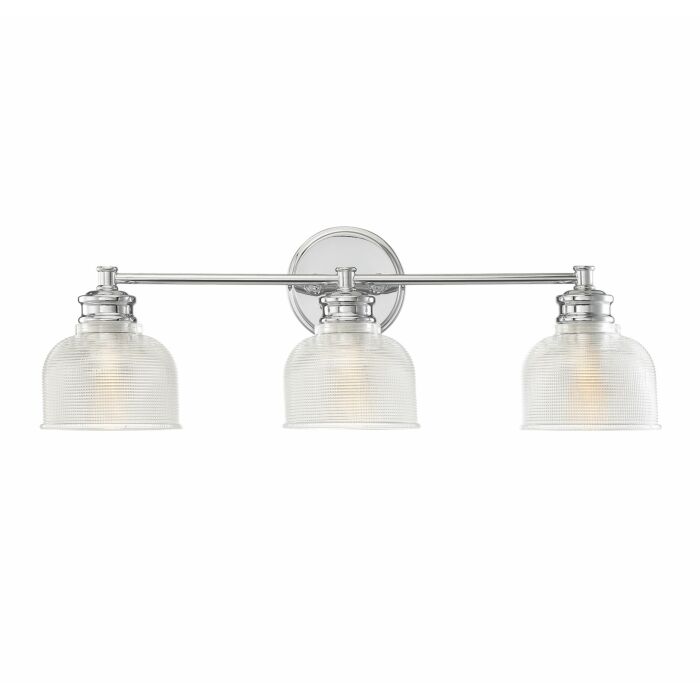 Trade Winds Lighting 3 Light Bathroom Vanity Light In Chrome