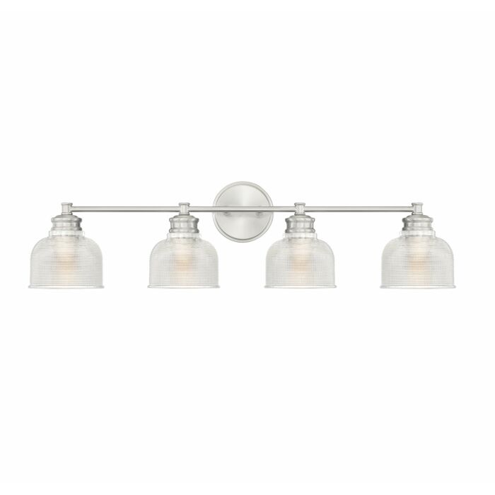 Trade Winds Lighting 4 Light Bathroom Vanity Light In Brushed Nickel
