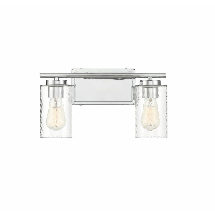 Trade Winds Raymond 2 Light Bathroom Vanity Light in Chrome