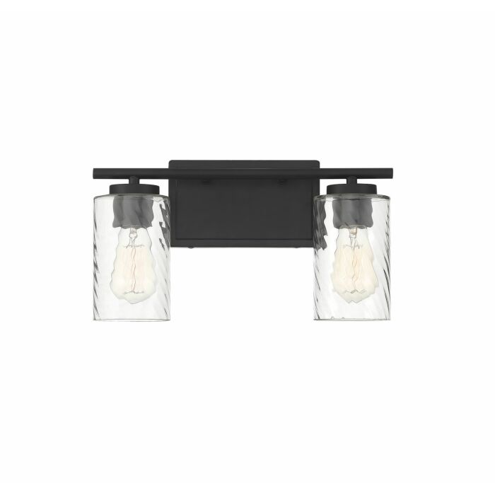 Trade Winds Raymond 2 Light Bathroom Vanity Light in Matte Black