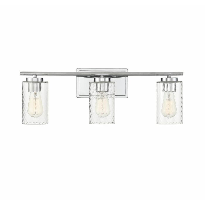 Trade Winds Raymond 3 Light Bathroom Vanity Light in Chrome