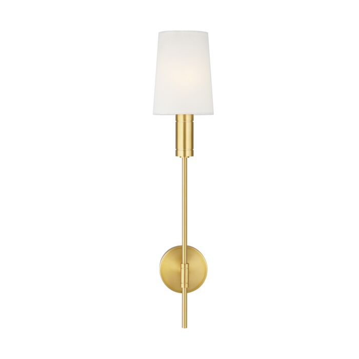 Beckham Modern Wall Sconce in Burnished Brass by Thomas O'Brien