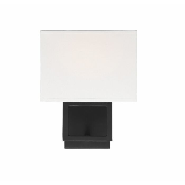 Trade Winds Lighting 1 Light Wall Sconce In Matte Black