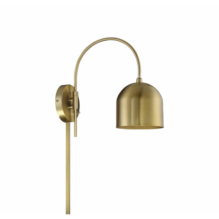 Trade Winds Lighting 1 Light Wall Sconce In Warm Brass