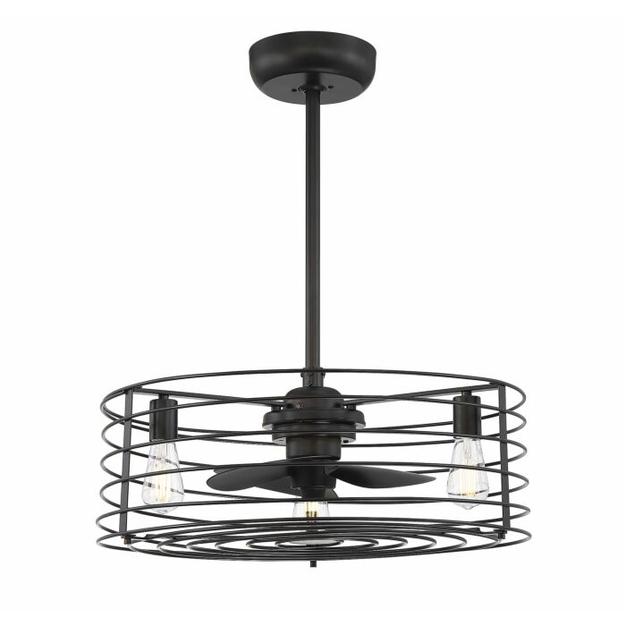 Trade Winds Lighting 3 Light Ceiling Fan In English Bronze
