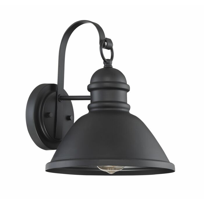 Trade Winds Lighting 1 Light Wall Sconce In Matte Black