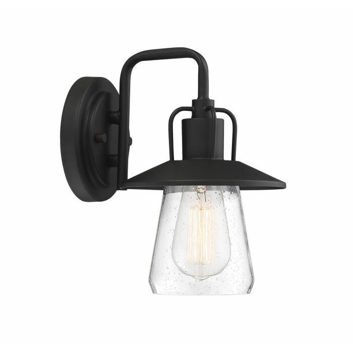 Trade Winds Lighting 1 Light Wall Sconce In Matte Black