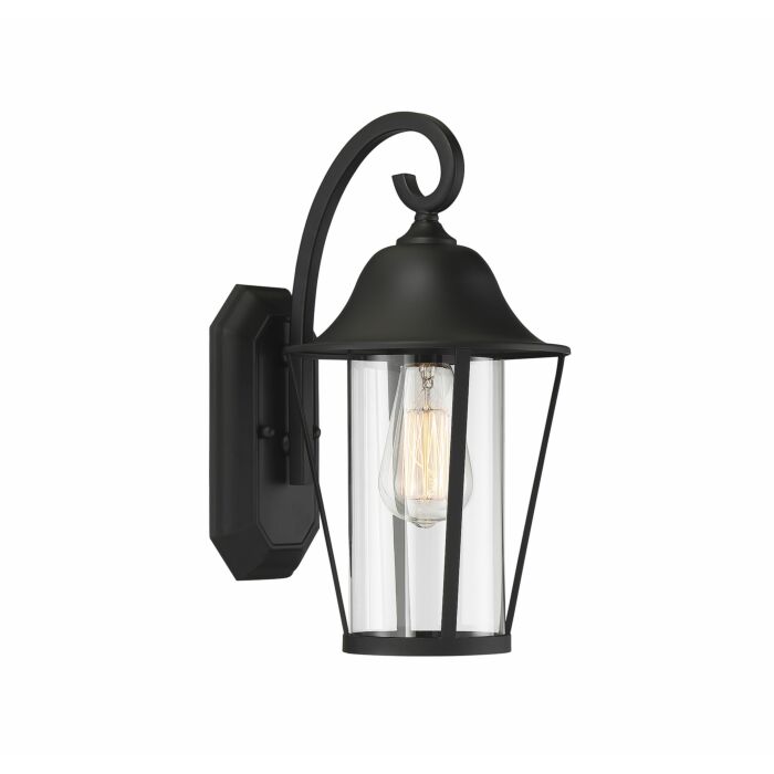 Trade Winds Lighting 1 Light Wall Sconce In Matte Black