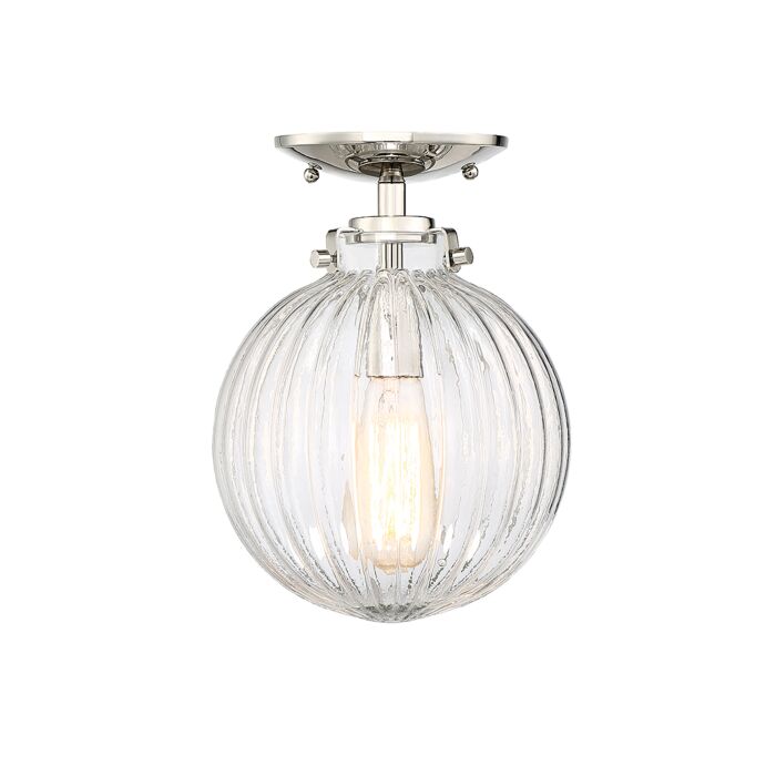 Trade Winds Lighting 1 Light Ceiling Light In Polished Nickel