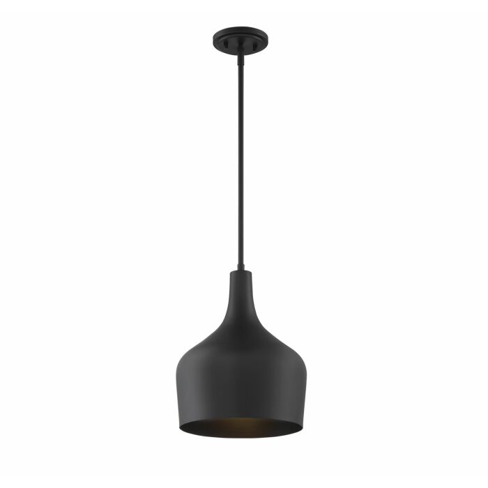 Trade Winds Lisa Metal Pendant Light in Matte Black