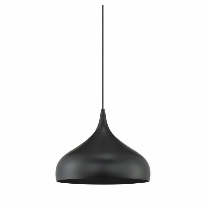 Trade Winds Lighting 1 Light Pendant Light In Matte Black