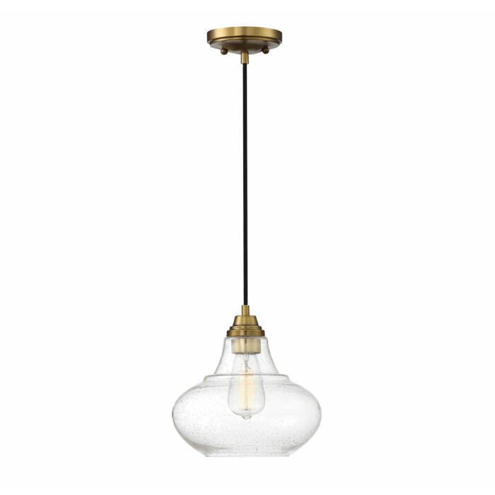 Trade Winds Lighting 1 Light Pendant Light In Natural Brass
