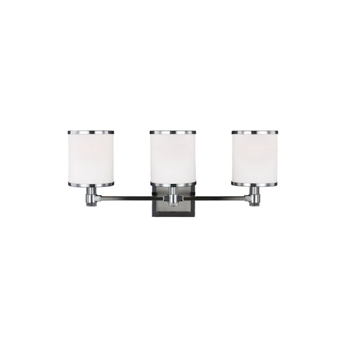 Feiss Prospect Park 3 Light Bathroom Vanity Light in Satin Nickel