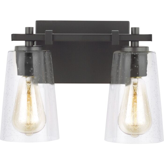 Mercer 2 Light Bathroom Vanity Light in Oil Rubbed Bronze by Sean Lavin