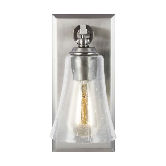 Monterro Wall Sconce in Satin Nickel by Sean Lavin