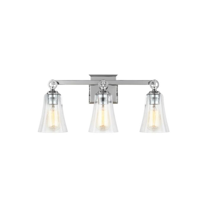 Monterro 3 Light Bathroom Vanity Light in Chrome by Sean Lavin