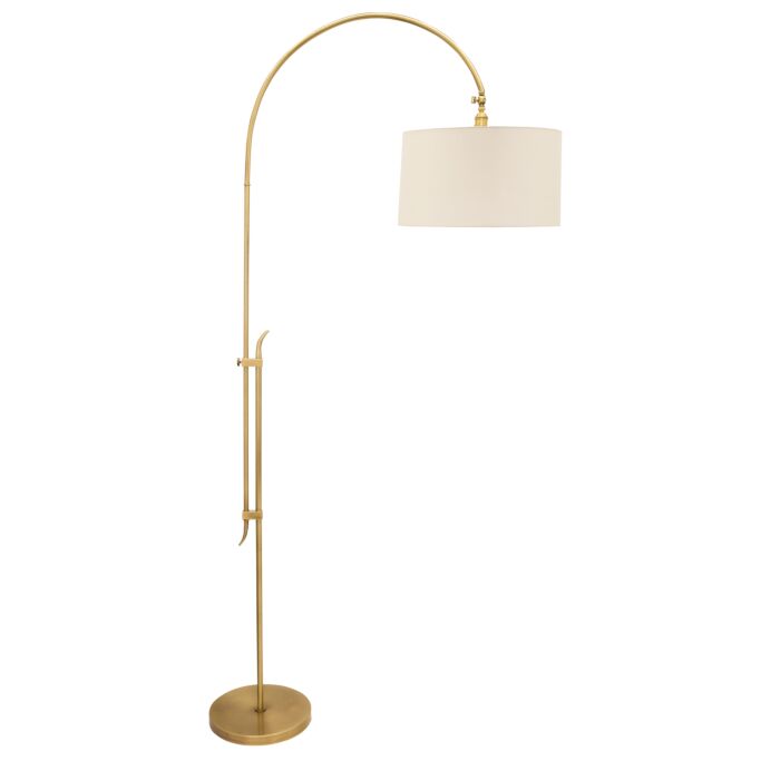 House of Troy Windsor 84 Inch Floor Lamp in Antique Brass