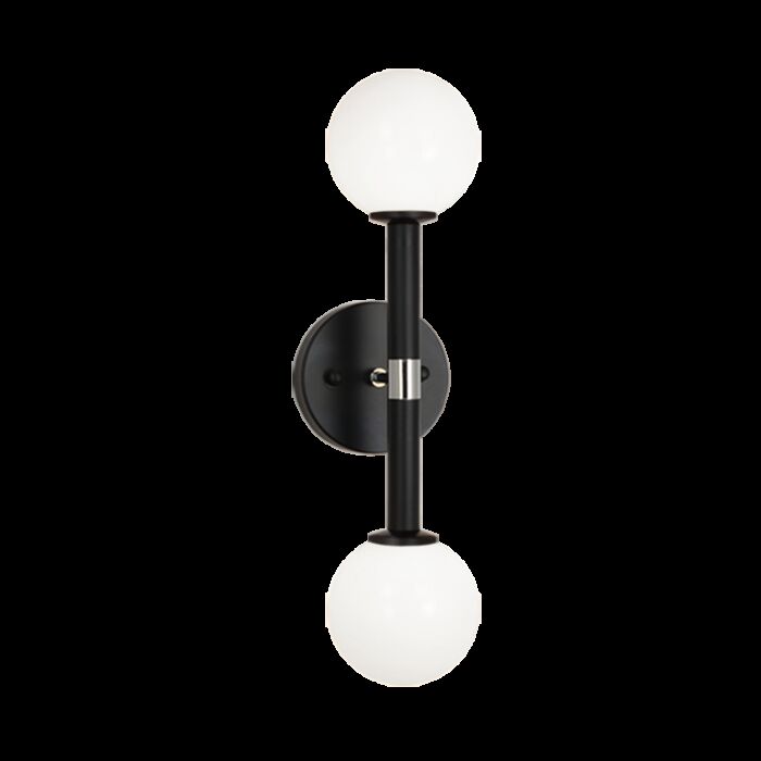 Matteo Stellar 2 Light Wall Sconce In Black