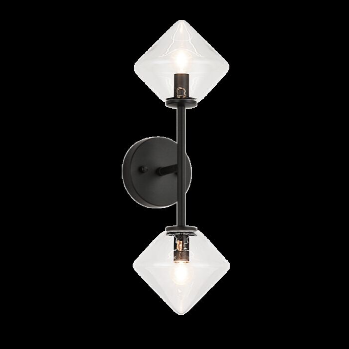 Matteo Novo 2 Light Wall Sconce In Black
