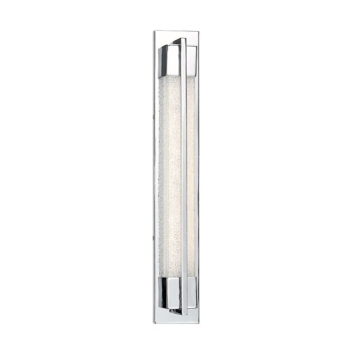 Modern Forms Ice 27 Inch Bathroom Vanity Light in Chrome
