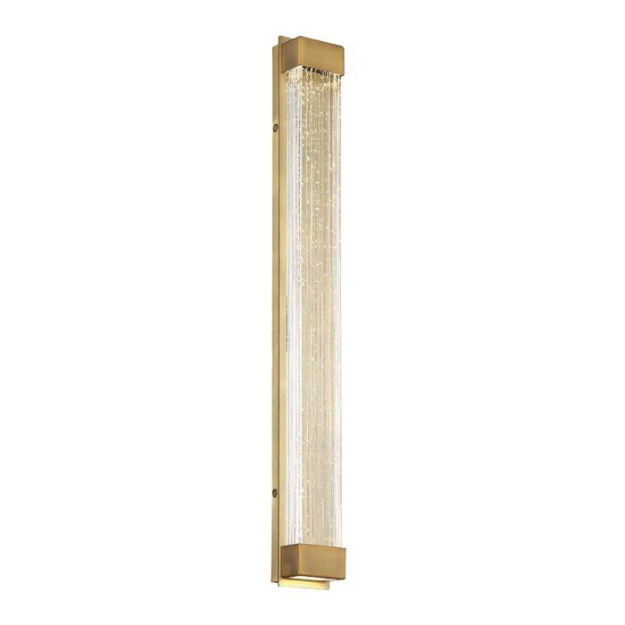Modern Forms Tower 27 Inch Wall Sconce in Aged Brass