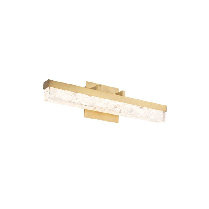 Modern Forms Minx Bathroom Vanity Light in Aged Brass