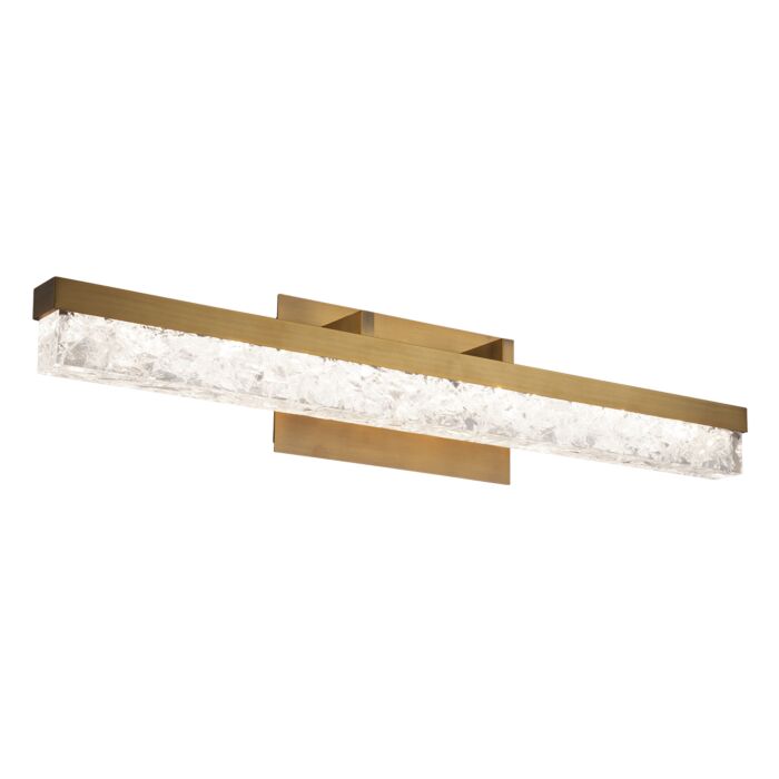 Modern Forms Minx Bathroom Vanity Light in Aged Brass