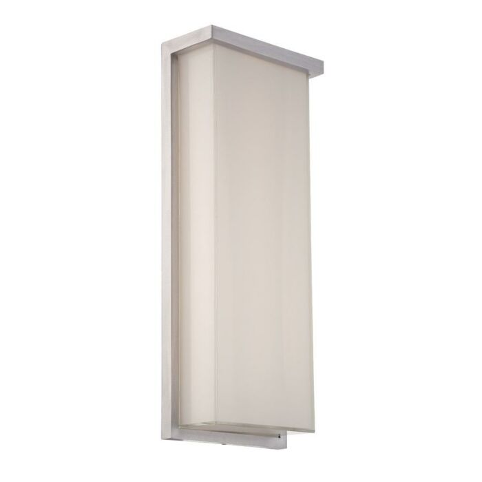 Modern Forms Ledge 1 Light Outdoor Wall Light in Brushed Aluminum