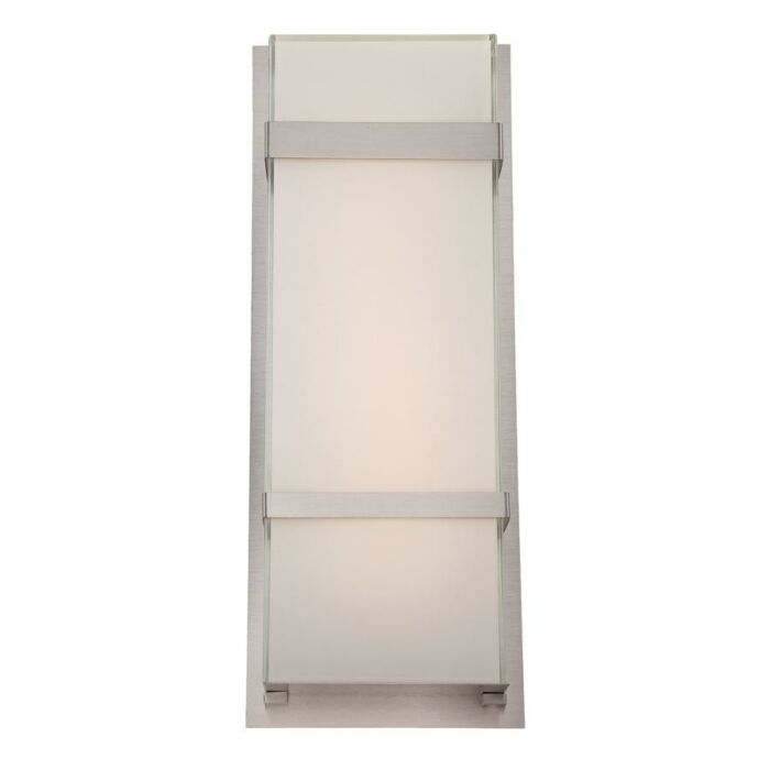 Modern Forms Phantom 1 Light Outdoor Wall Light in Stainless Steel