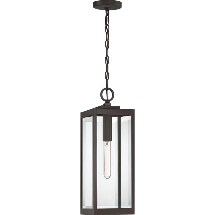 Quoizel Westover 7 Inch Outdoor Hanging Light in Western Bronze
