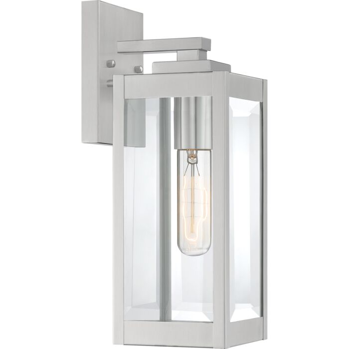 Quoizel Westover Outdoor Wall Light in Stainless Steel