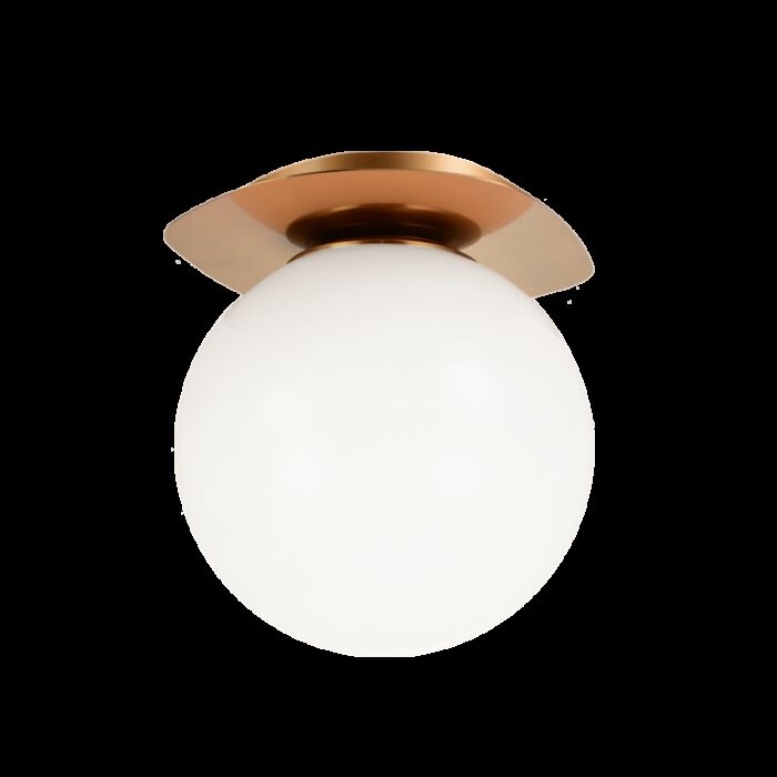 Matteo Razz 1 Light Ceiling Light In Aged Gold Brass