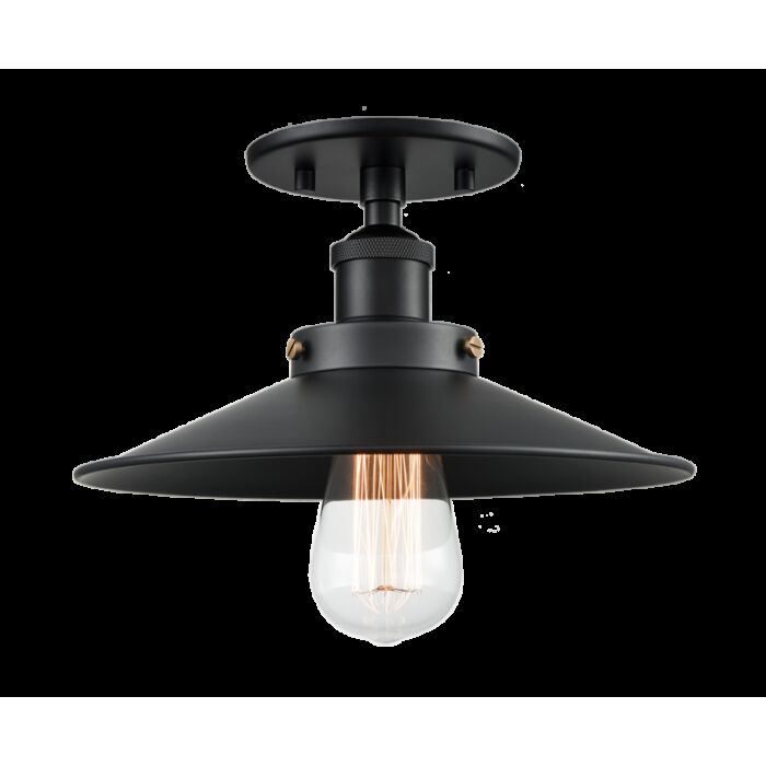 Matteo Bulstrode'S Workshop 1 Light Ceiling Light In Black