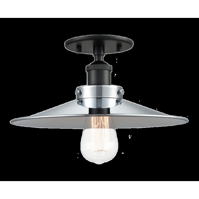 Matteo Bulstrode'S Workshop 1 Light Ceiling Light In Black